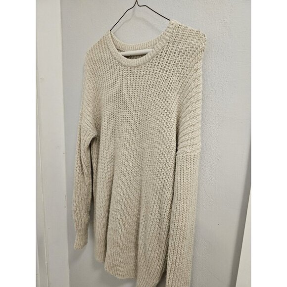 abercrombie & fitch ivory cream glitter shimmer sweater size xs/s - euc - Picture 11 of 12